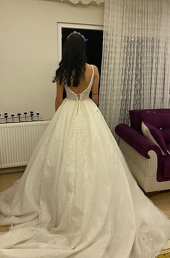s Beden Prenses uzun kuyruklu gelinlik