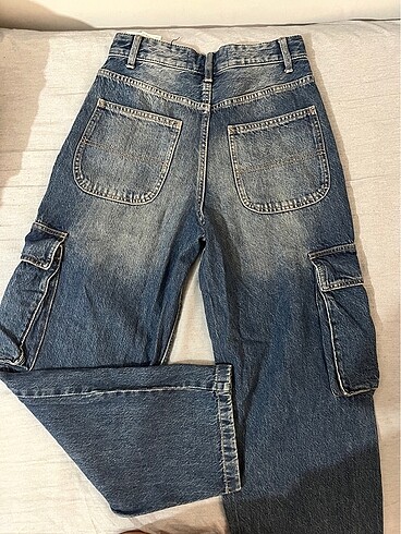 xs Beden lacivert Renk Kargo skater jean