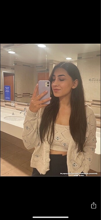 Crop&hırka takım