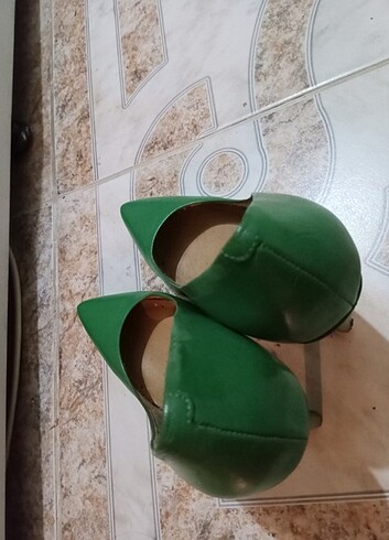 36 Beden yeşil Renk Yeşil stiletto