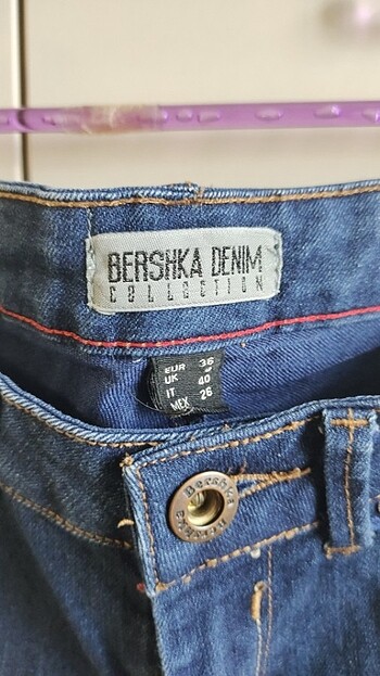 Bershka Bershka İspanyol paça kot pantolon 