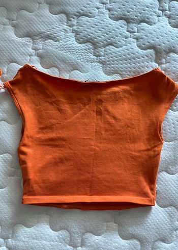 Zara Zara Turuncu Kolsuz crop