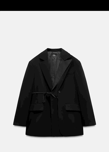 Zara Siklik Ve Rahatlik Siyah Bagcikli Blazer Ceket