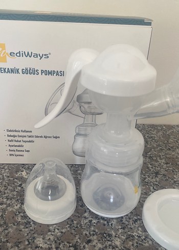 ediWays Mekanik Göğüs Pompası Beyaz-Gri