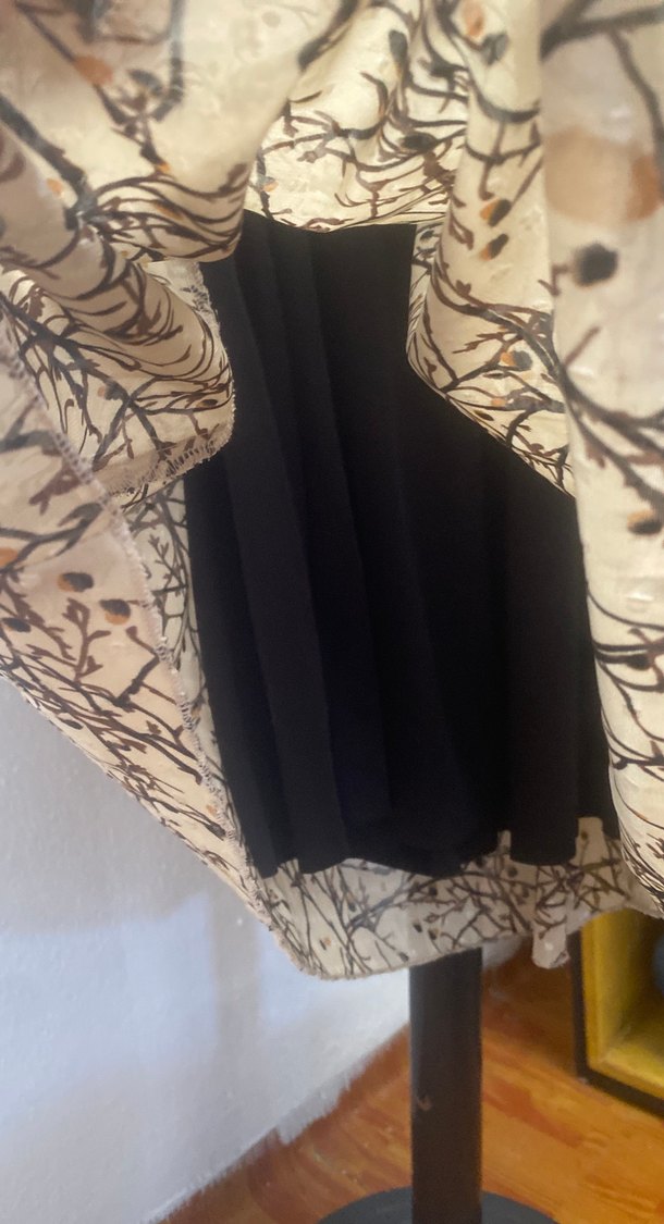 Uzun Kollu Bohem Mini Elbise - Görsel 3