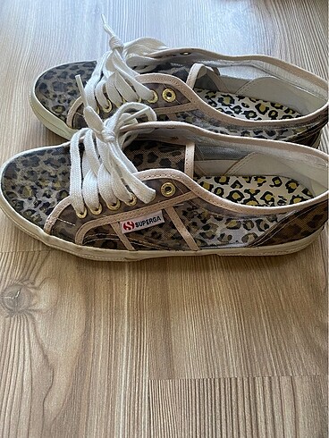 Superga Superga leopar desenli ayakkabı