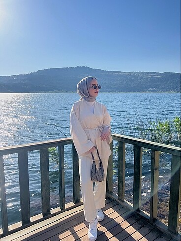 universal Beden beyaz Renk Kimono ekru