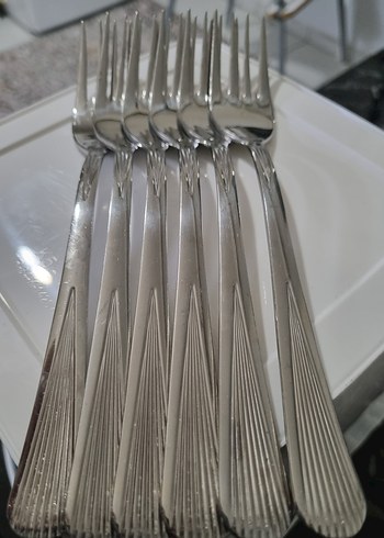 12 adet Çelik Çatal Seti - Görsel 2