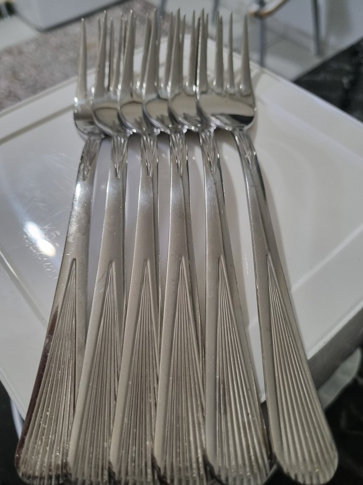 12 adet Çelik Çatal Seti - Görsel 2