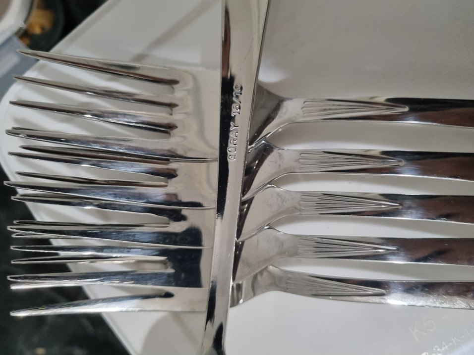 12 adet Çelik Çatal Seti - Görsel 3