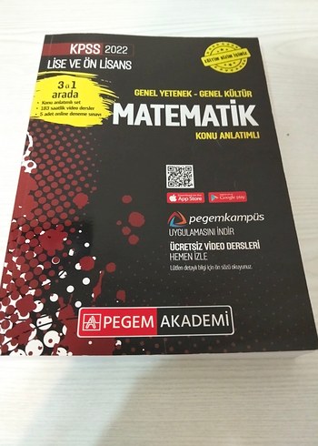 KPSS 2022 Matematik Konu Anlatımlı Kitap