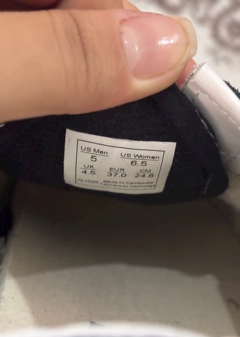 Vans Kadın Siyah Beyaz Cırt Cırtlı Dolgu Topuk Spor Ayakkabı