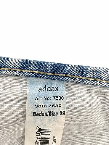 29 Beden mavi Renk Addax Jean / Kot %70 İndirimli.