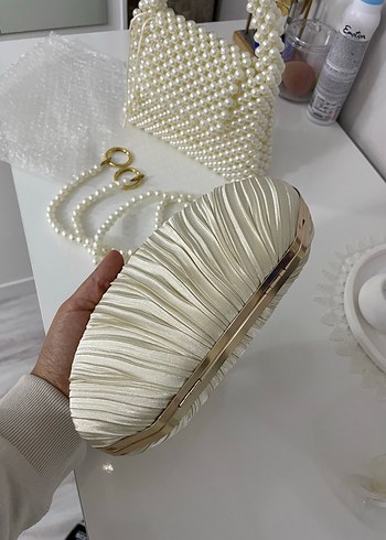 İnci İşlemeli çanta - Görsel 5