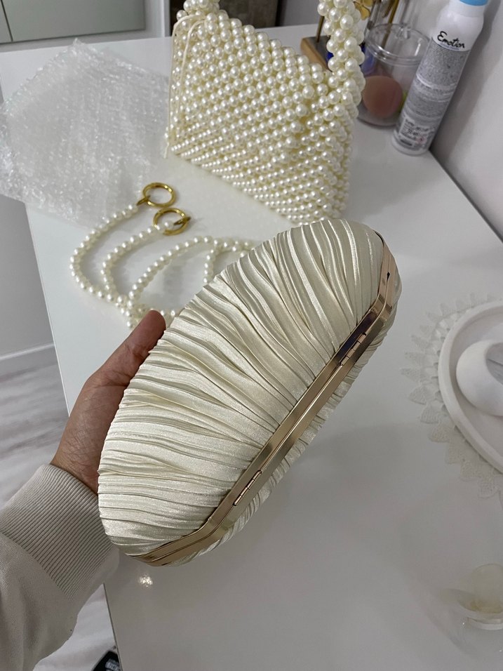 İnci İşlemeli çanta - Görsel 5