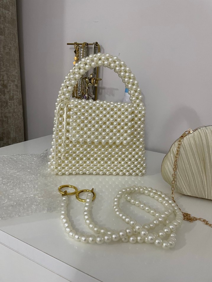 İnci İşlemeli çanta - Görsel 2