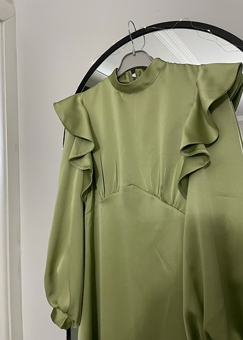 Özel dıkım çağla yeşili abiye - Görsel 4