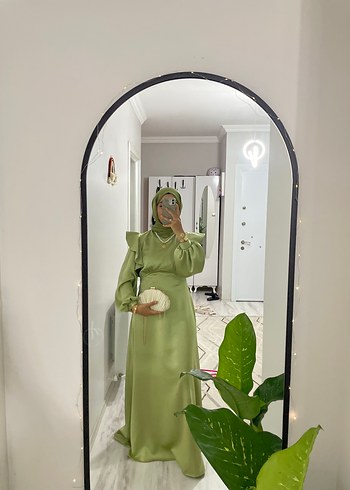 Özel dıkım çağla yeşili abiye - Görsel 2