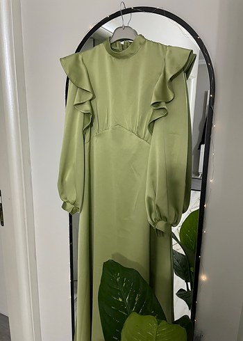 Özel dıkım çağla yeşili abiye - Görsel 3