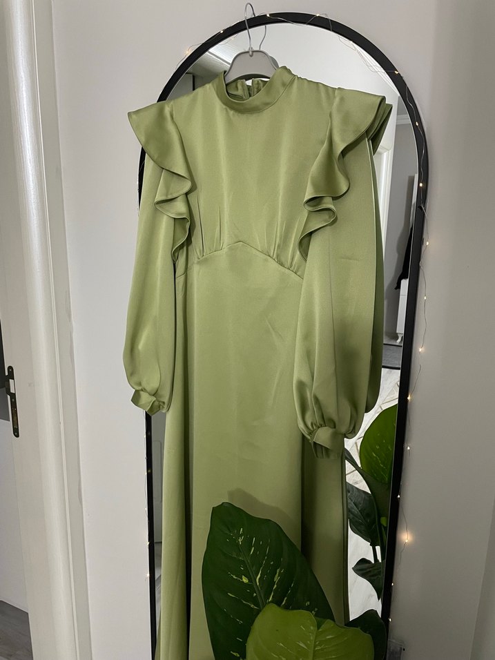 Özel dıkım çağla yeşili abiye - Görsel 3