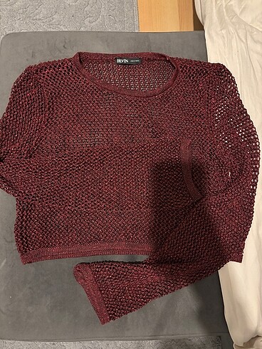 bordo transparan crop simli