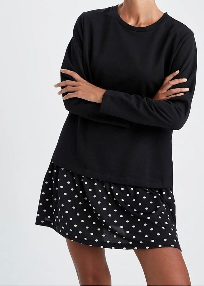 Defacto Volanlı Elbise - Görsel 4