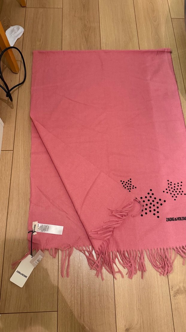 Püsküllü Pembe Kadın Bohem Şal - Görsel 2