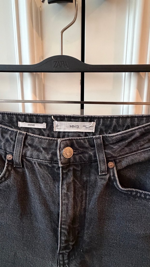 Gri Midi Kot Pantolon - Görsel 3