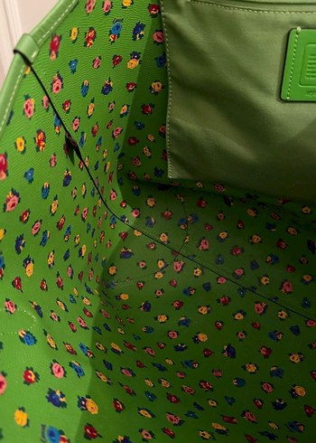 Yeşil Deri Kadın Çanta - Görsel 5