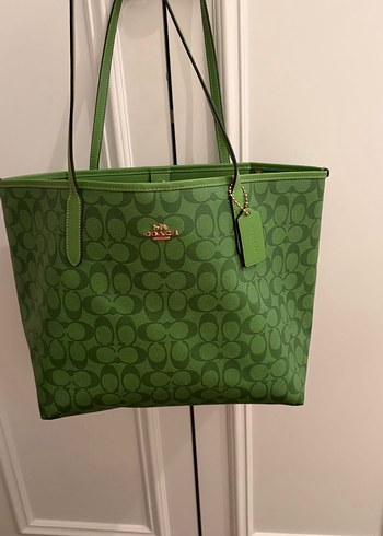 Yeşil Deri Kadın Çanta - Görsel 8