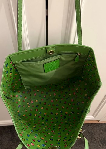 Yeşil Deri Kadın Çanta - Görsel 3