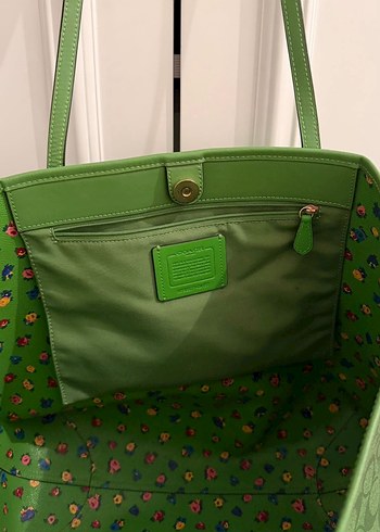 Yeşil Deri Kadın Çanta - Görsel 4