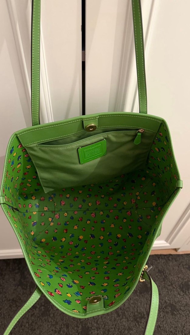 Yeşil Deri Kadın Çanta - Görsel 3