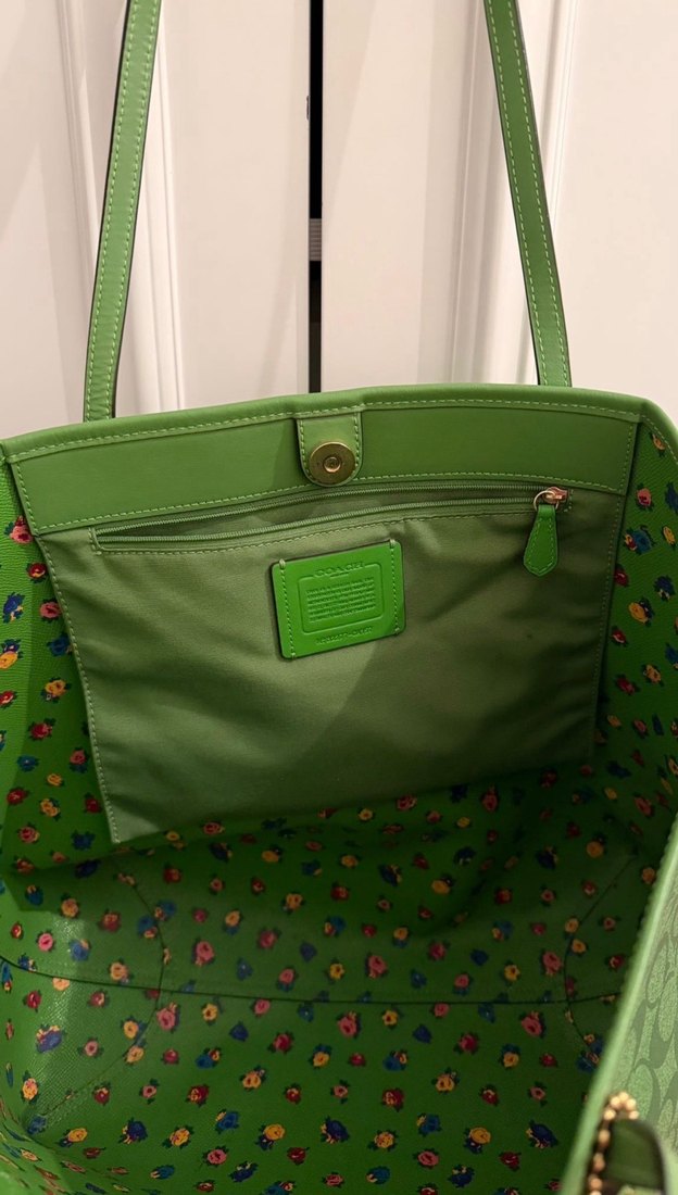 Yeşil Deri Kadın Çanta - Görsel 4