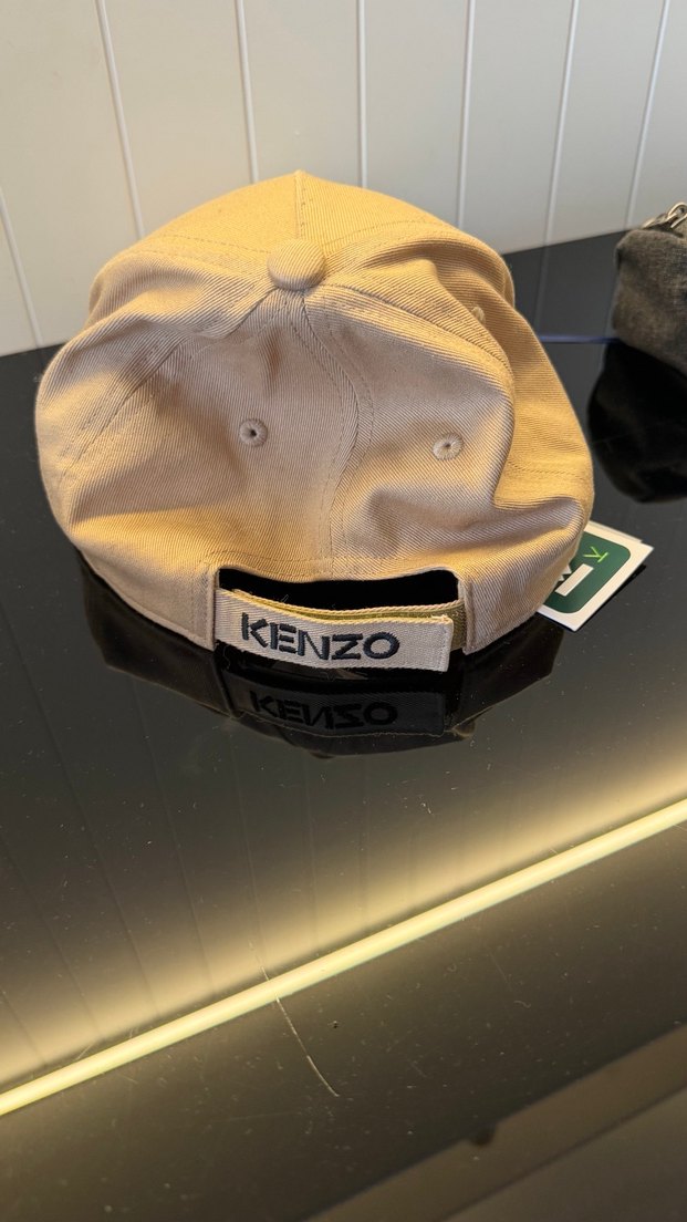 Bej Kenzo Paris Nakışlı Unisex Şapka - Görsel 2