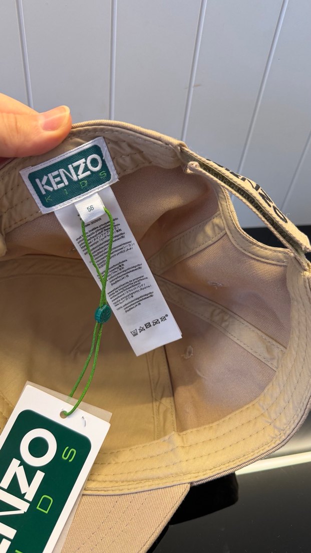 Bej Kenzo Paris Nakışlı Unisex Şapka - Görsel 3