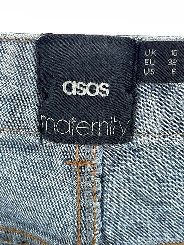 38 Beden mavi Renk Asos Mini Şort %70 İndirimli.