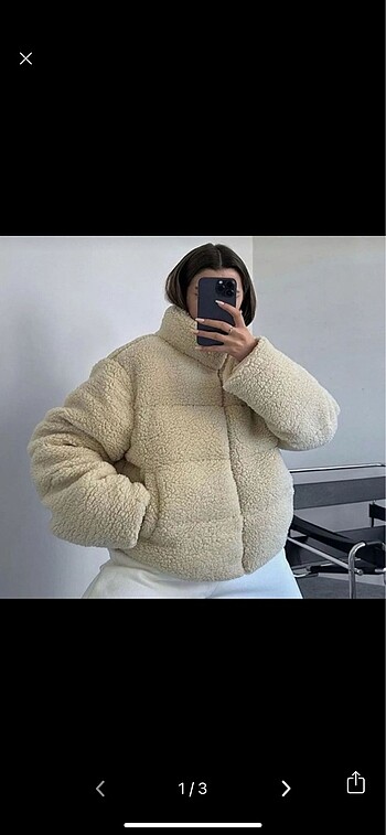 l Beden peluş mont