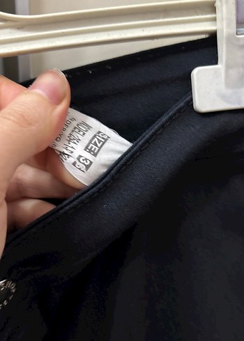 Siyah Dar Kesim Midi Kot Pantolon - Görsel 3