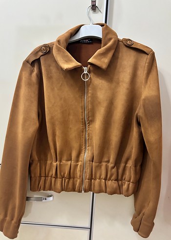 Kahverengi Süet Kadın Ceket - Görsel 2