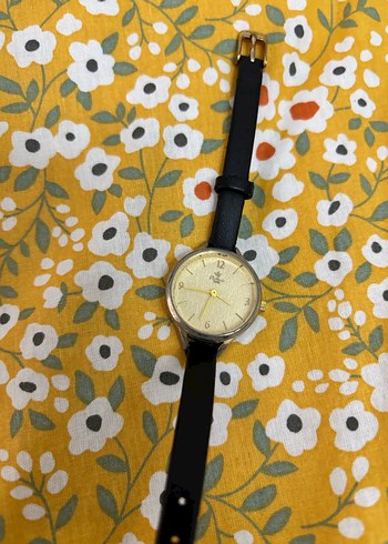 Siyah Kemerli Kadın Vintage Kol Saati - Görsel 2