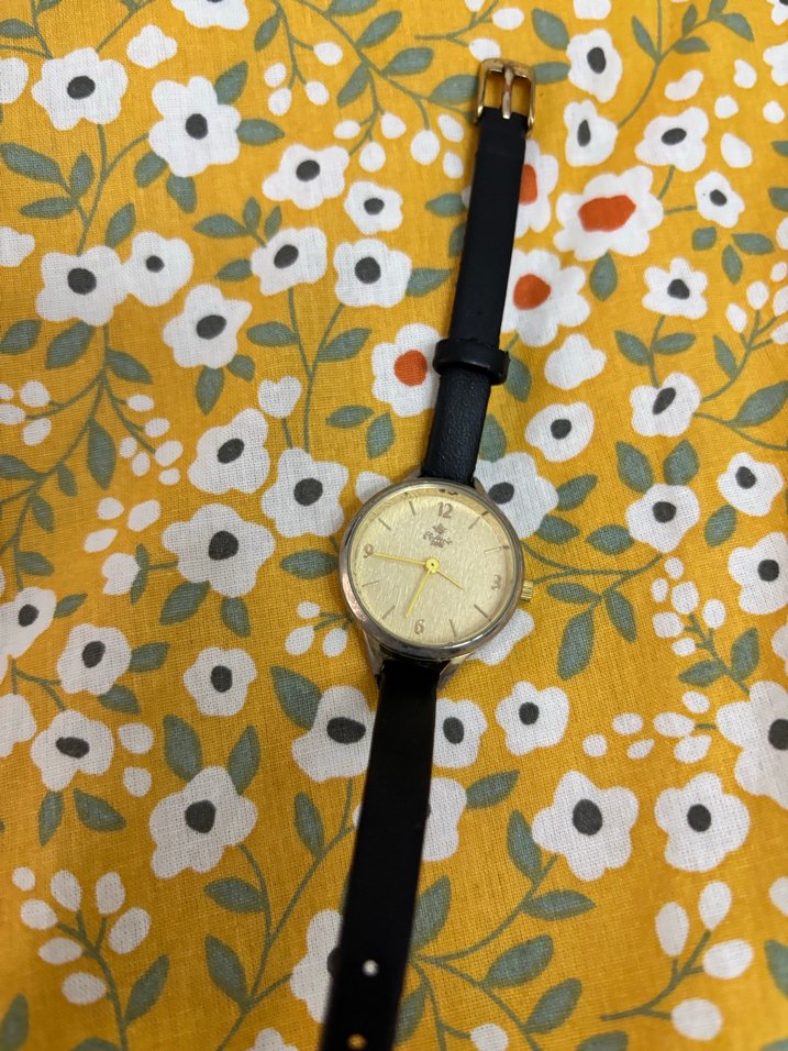 Siyah Kemerli Kadın Vintage Kol Saati - Görsel 2
