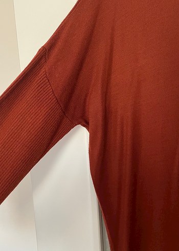 xl Beden bordo Renk Kiremit uzun tunik