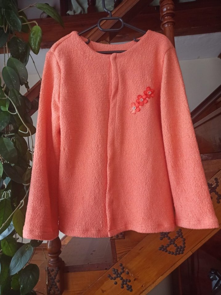 Nakışlı Mini Düğmeli Hamile Ceketi - Görsel 2