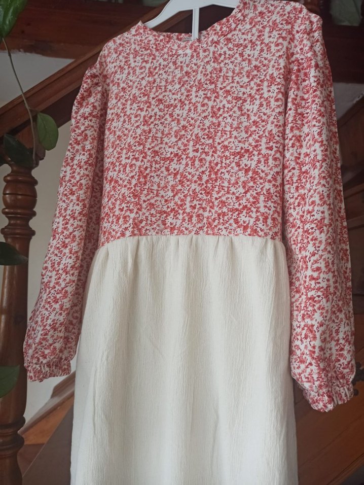 Bohem Tarz Uzun Keten Elbise - Görsel 2