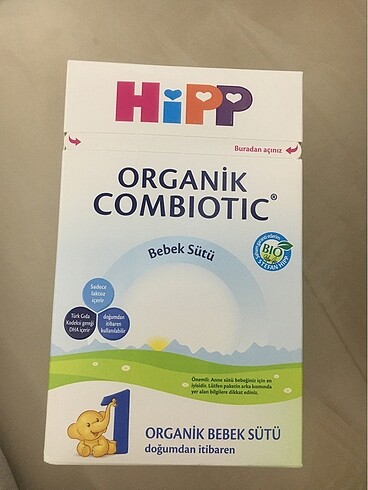 Hipp organik combiotic 1 bebek sütü