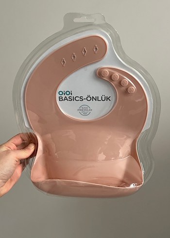 Bej Baskılı Bebek Önlüğü - Görsel 4