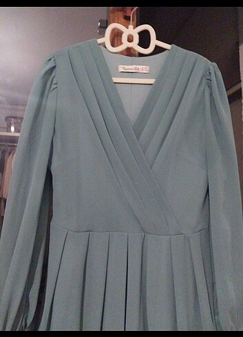 yesil mezuniyet elbisesi  - Görsel 3