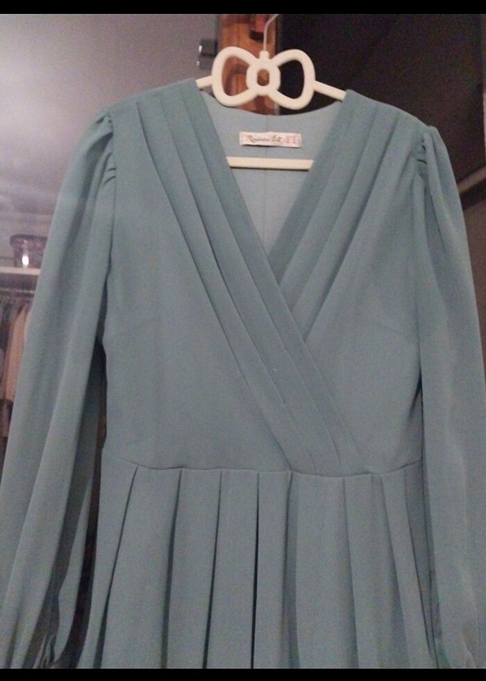 yesil mezuniyet elbisesi  - Görsel 3