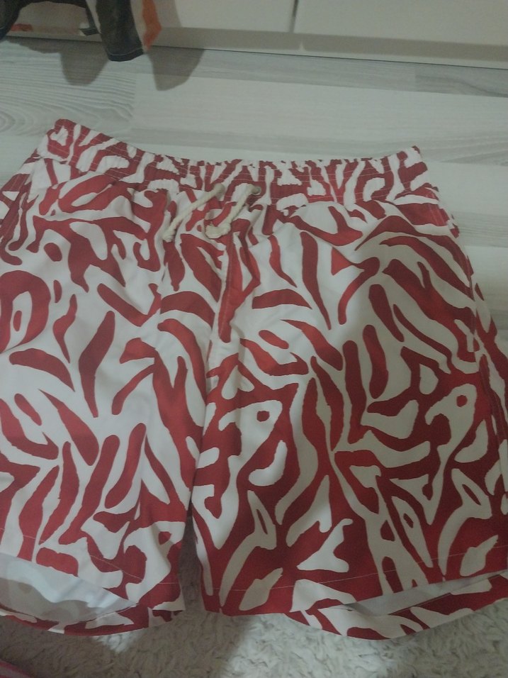 Renkli Baskılı Erkek  Deniz Şortu - Görsel 3